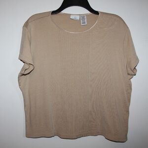 Womens Tan Tee